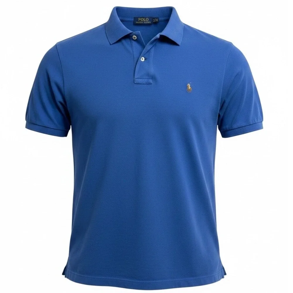 Polo Ralph Lauren Mens 3XB Royal Blue Cotton Golf Polo Shirt Pony Logo (V11)